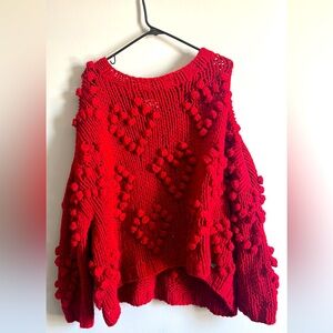 Entro heart sweater (sz medium!)
